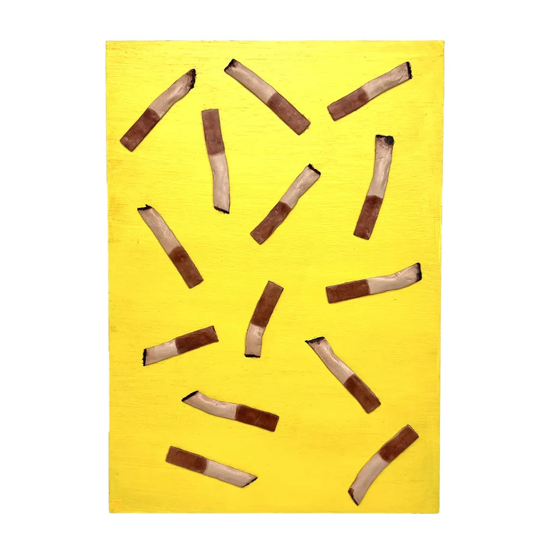 Leather collage art (CIGARETTE)
