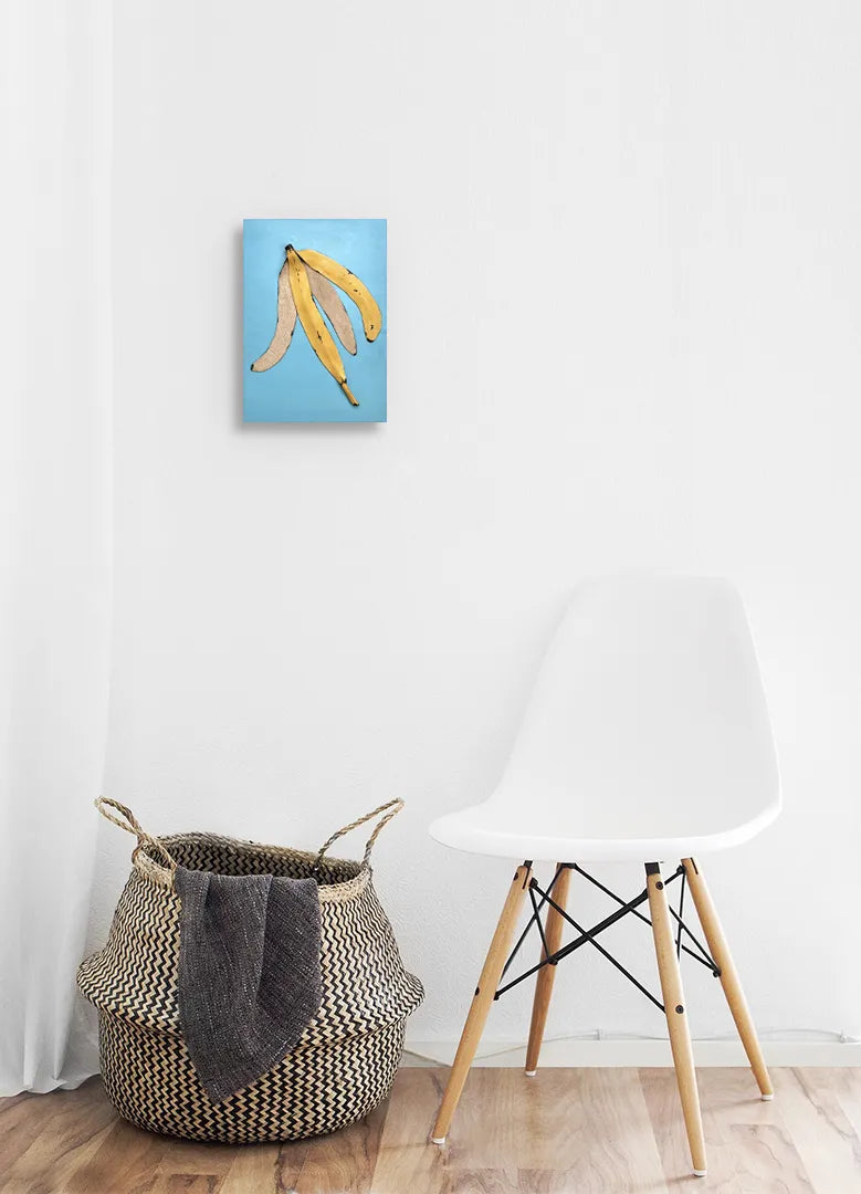 Leather collage art (BANANA PEEL)