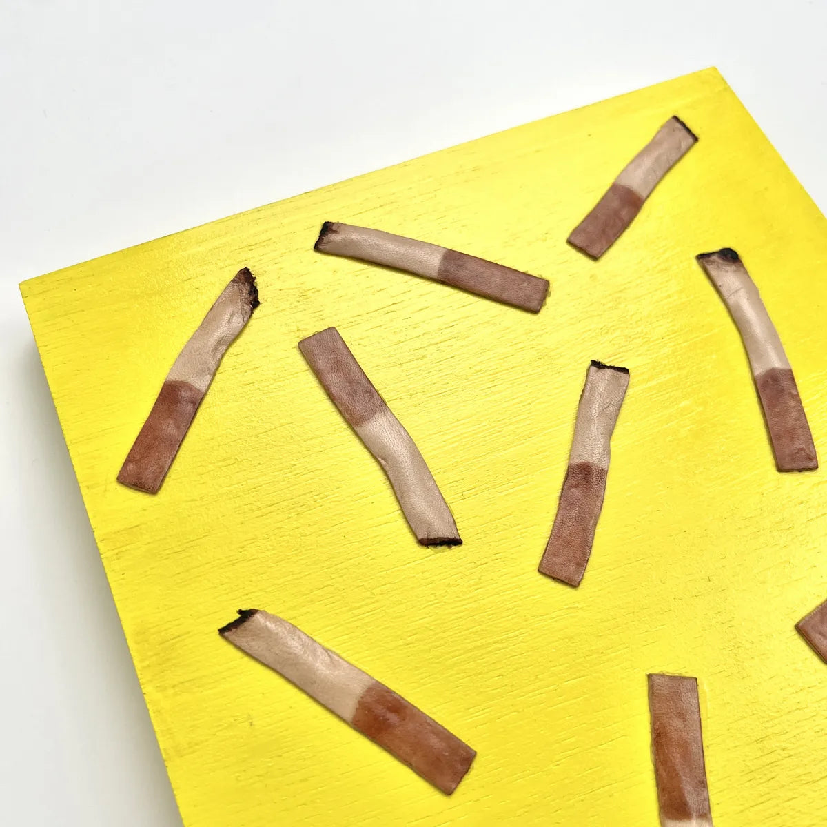 Leather collage art (CIGARETTE)